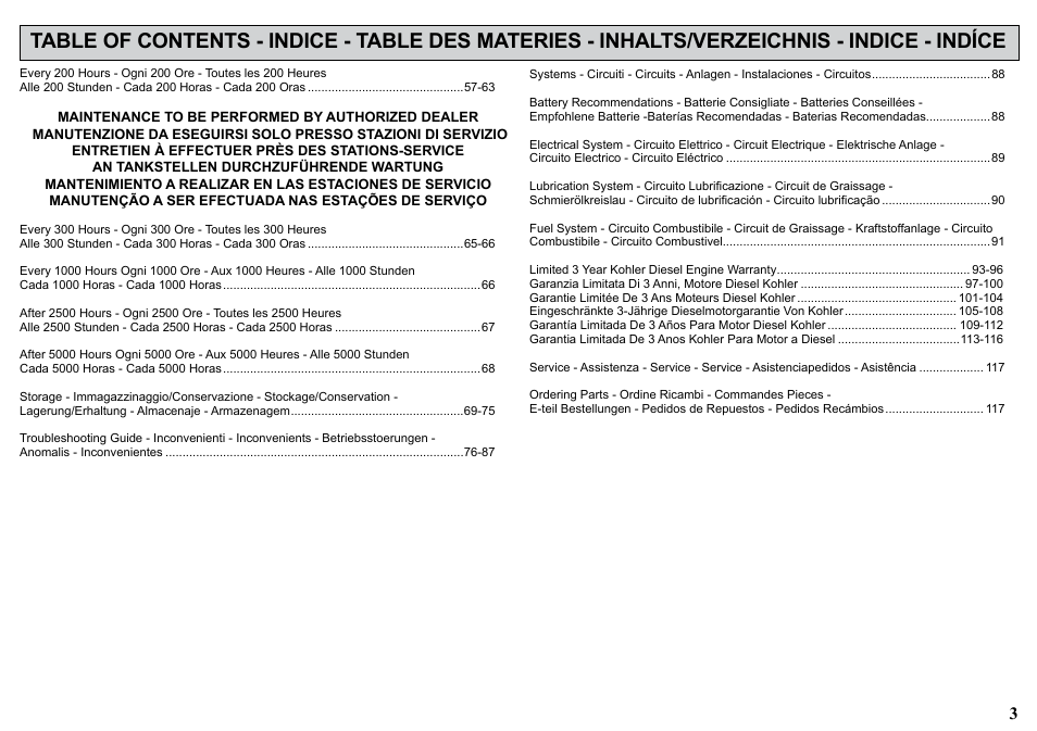 Kohler KD477-2 User Manual | Page 3 / 120