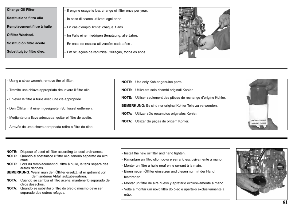 Kohler KD477-2 User Manual | Page 61 / 120