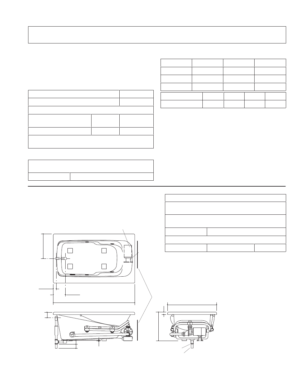 Roughing in k-1210-ac, k-1211-ac, Ordering information, Required electrical service | Product information, Installation notes, Rough-in | Kohler Builder Portfoilio Whirlpool baths K-1215-AC User Manual | Page 7 / 28