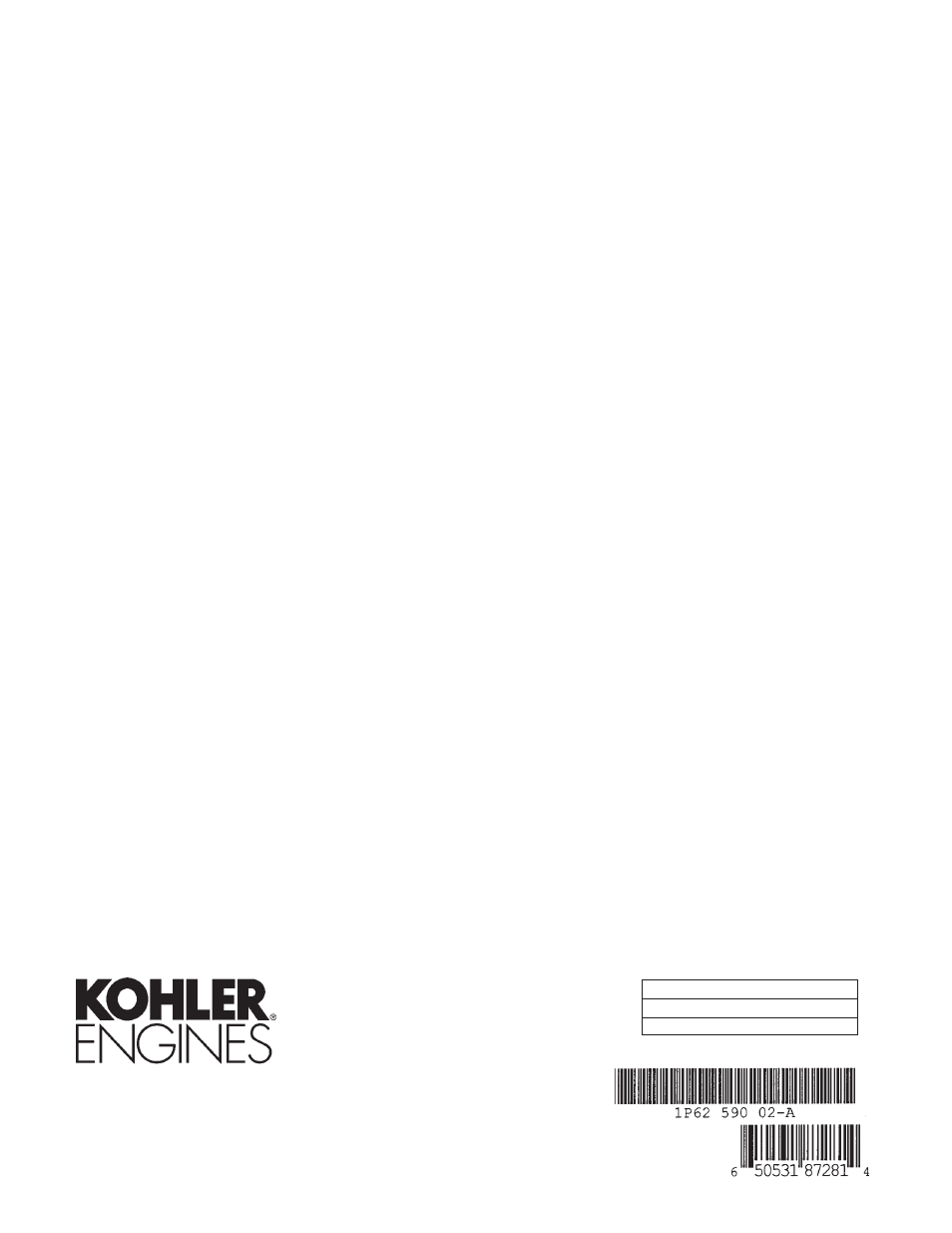 Kohler Command Pro CV960 User Manual | Page 20 / 20