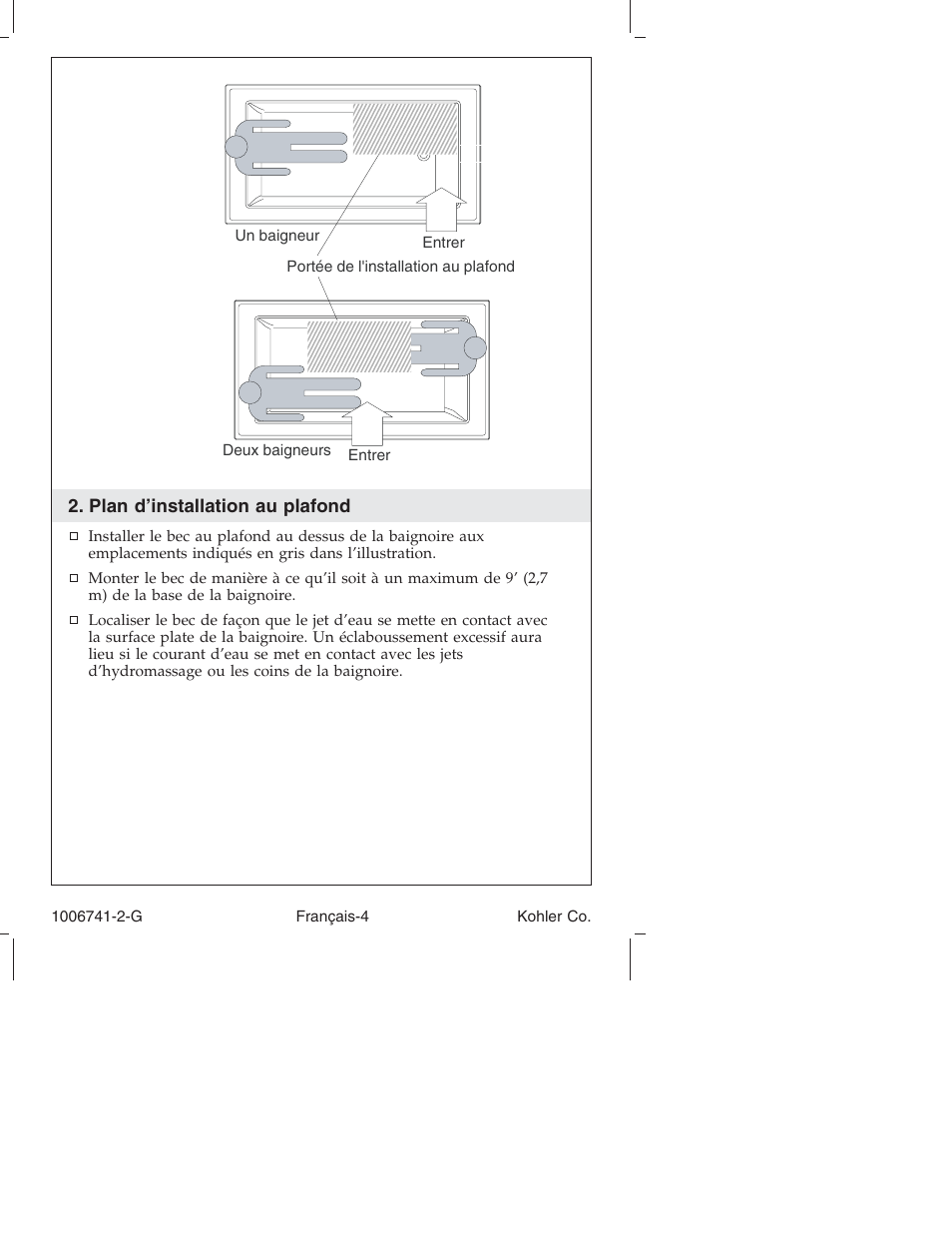 Kohler Wall/Ceiling Mount Faucet K-922/K-923 User Manual | Page 16 / 36