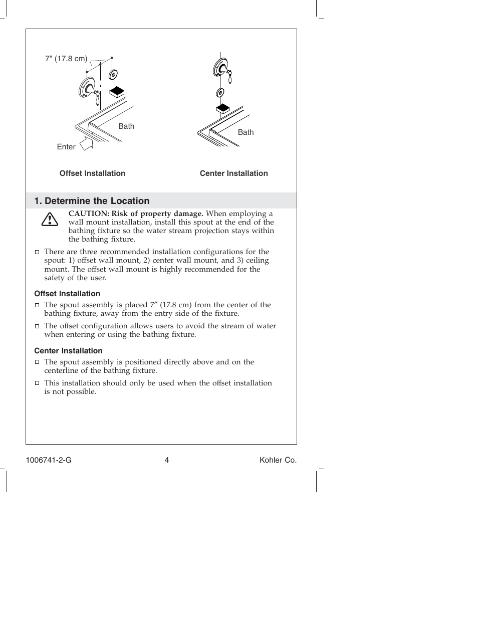 Kohler Wall/Ceiling Mount Faucet K-922/K-923 User Manual | Page 4 / 36