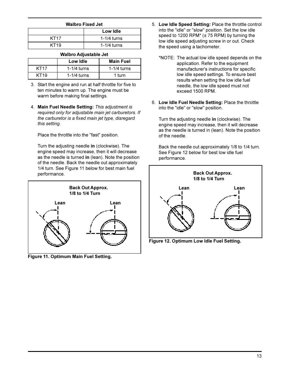 Kohler KT19 User Manual | Page 13 / 17