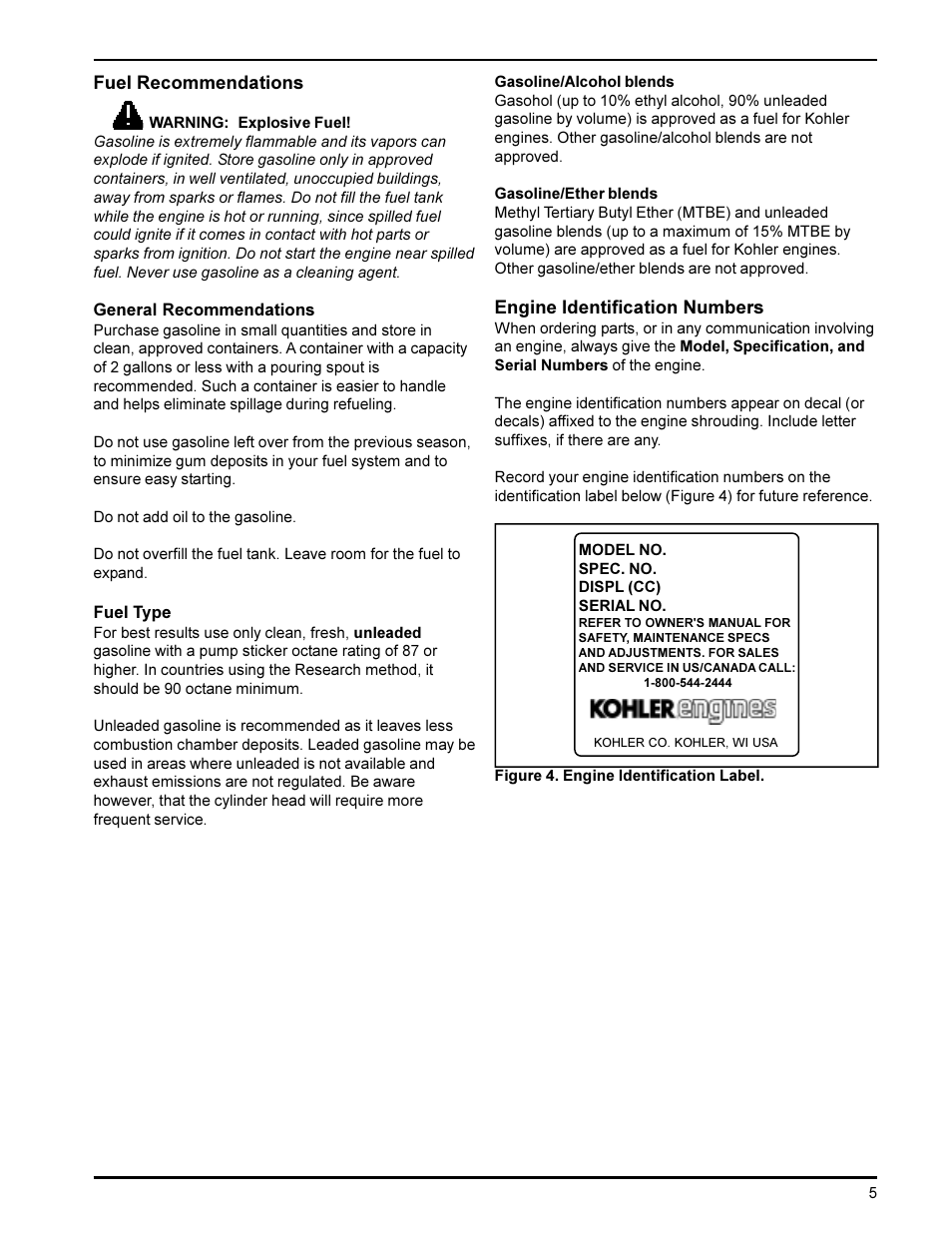 Kohler KT19 User Manual | Page 5 / 17