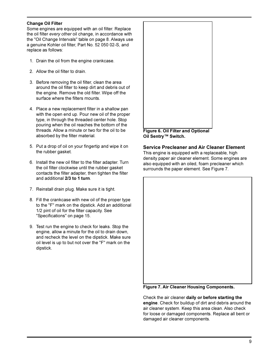 Kohler KT19 User Manual | Page 9 / 17