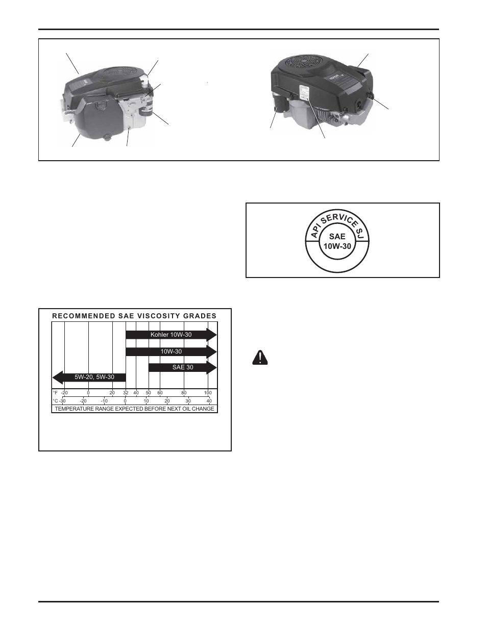 Oil recommendations, Fuel recommendations, Oil type | General recommendations | Kohler Courage SV600 User Manual | Page 4 / 16