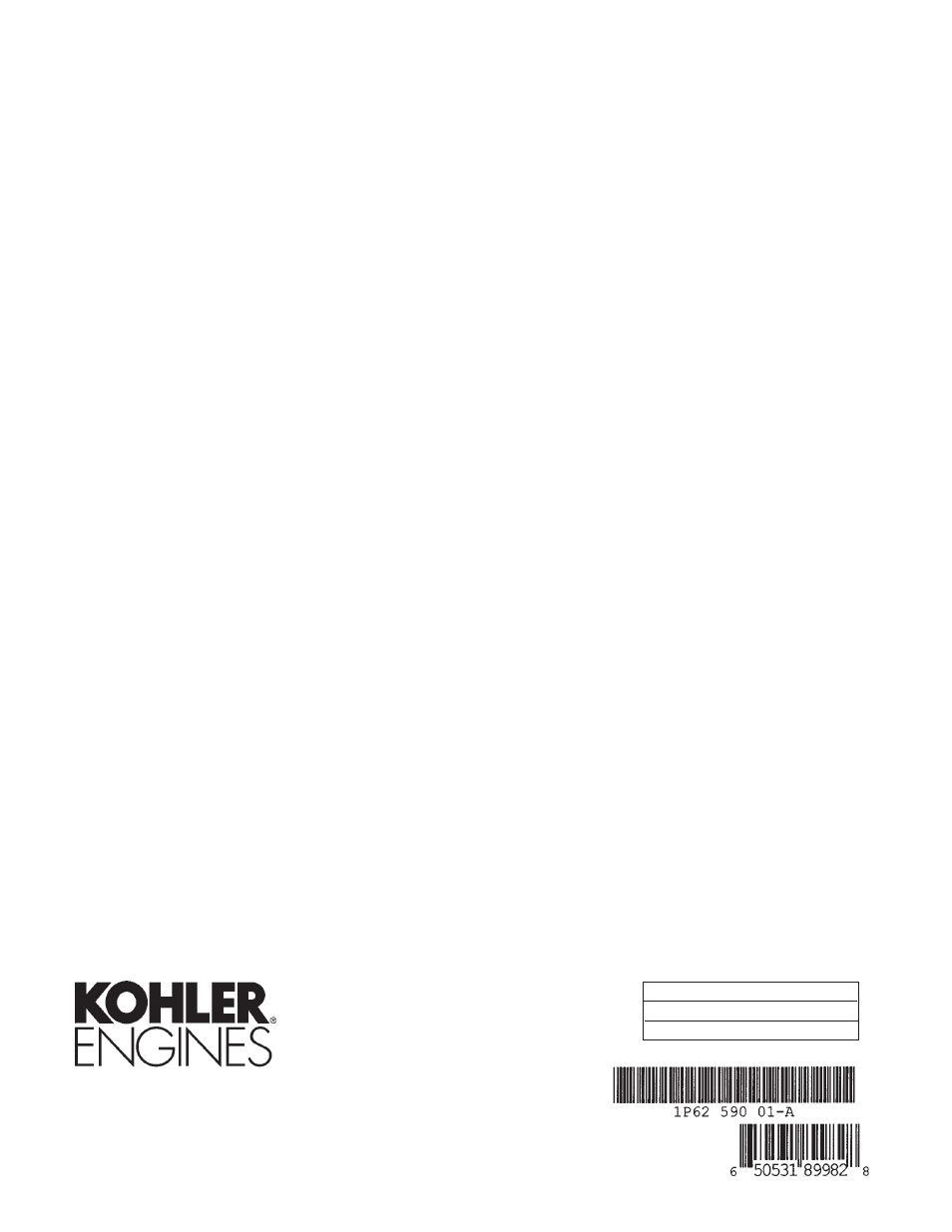 Kohler Command Pro CH980 User Manual | Page 20 / 20