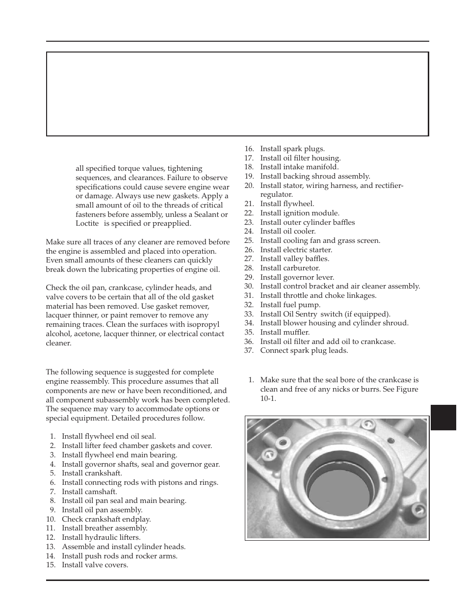 Section 10 reassembly | Kohler Command Pro CV980 User Manual | Page 107 / 138