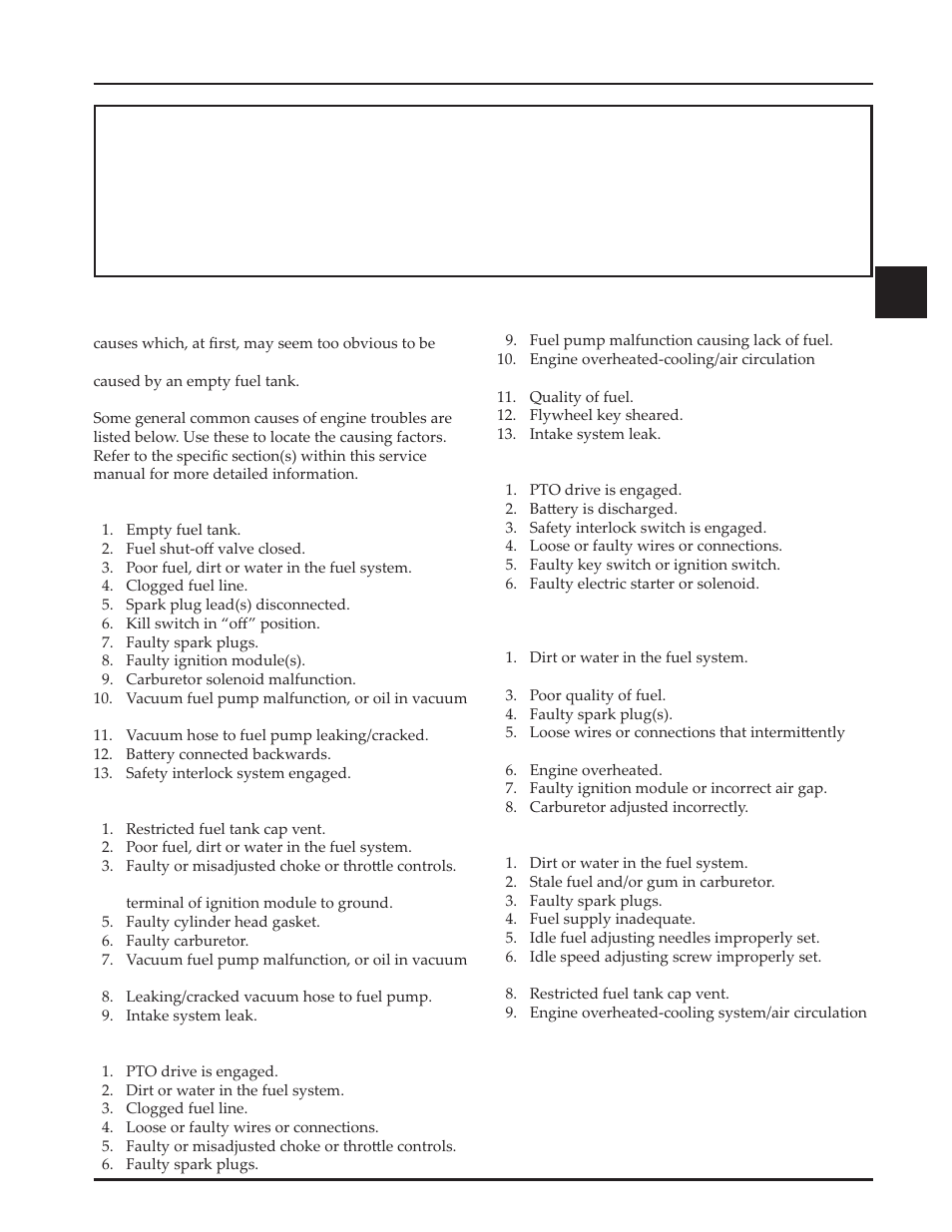 Section 3 troubleshooting | Kohler Command Pro CV980 User Manual | Page 23 / 138