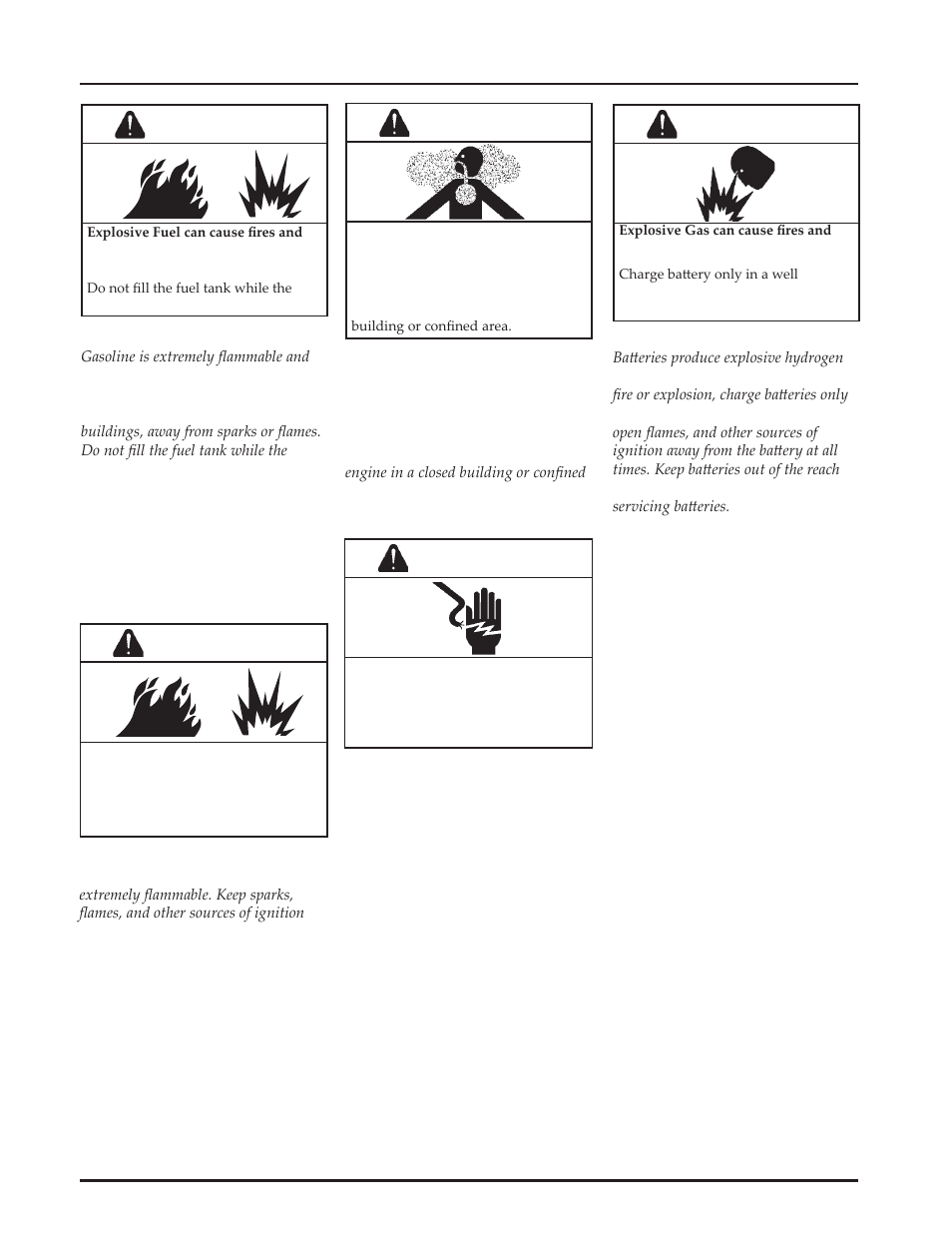 Warning, Caution | Kohler Command Pro CV980 User Manual | Page 6 / 138