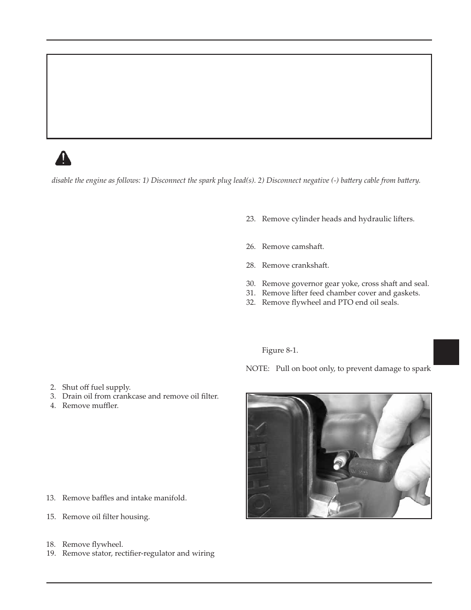 Section 8 disassembly | Kohler Command Pro CV980 User Manual | Page 77 / 138