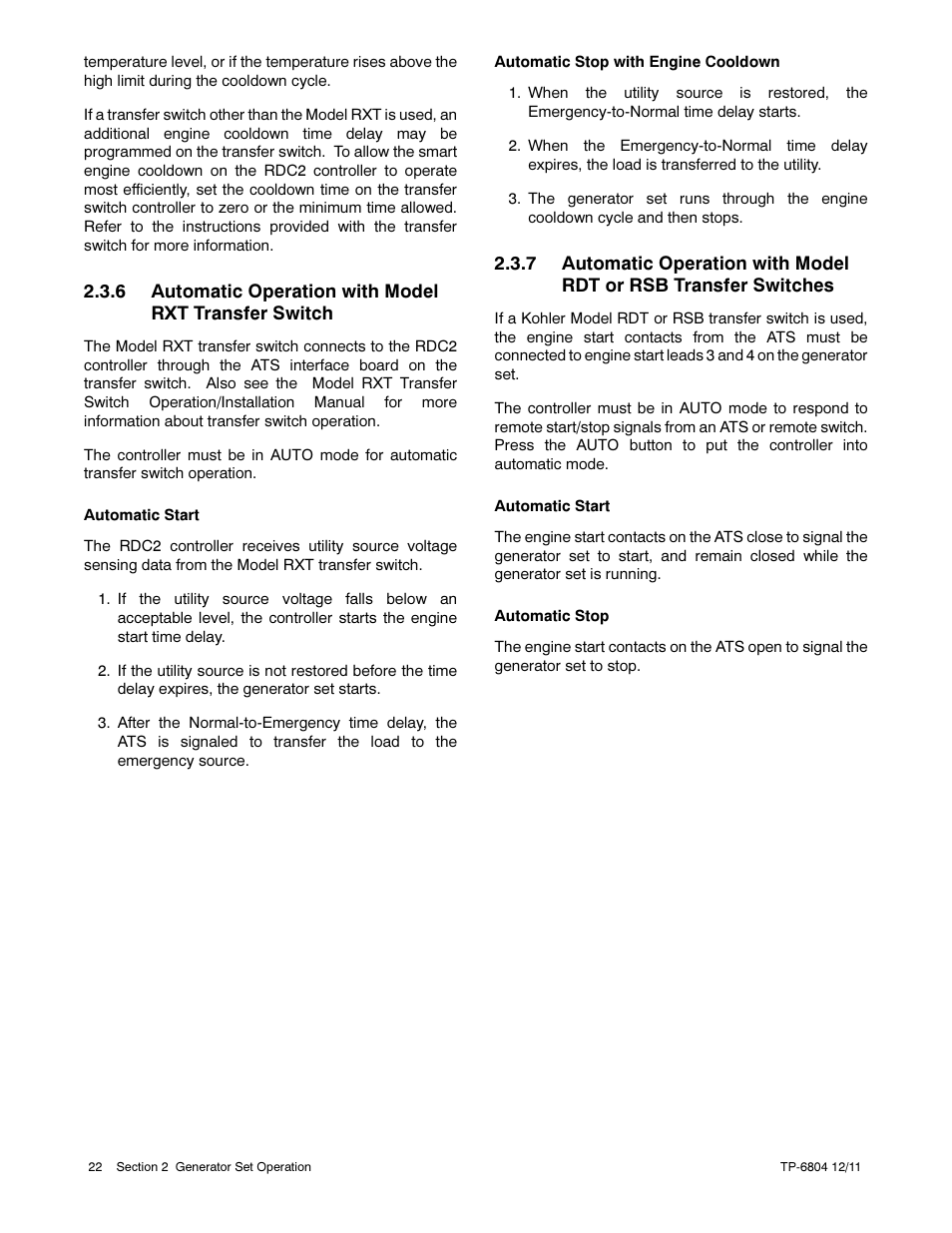 Kohler Power Systems 14/20RESA User Manual | Page 22 / 72