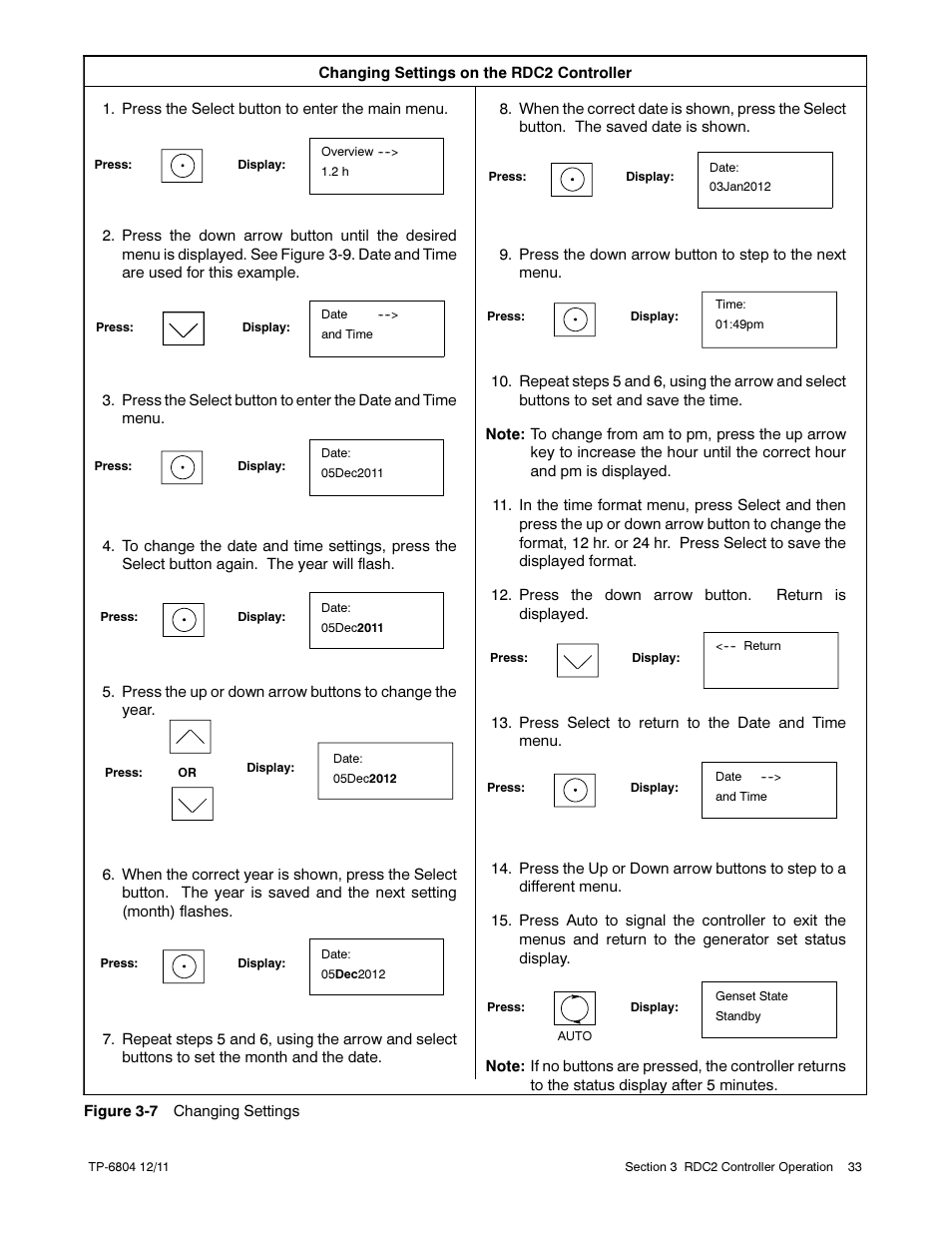 Kohler Power Systems 14/20RESA User Manual | Page 33 / 72