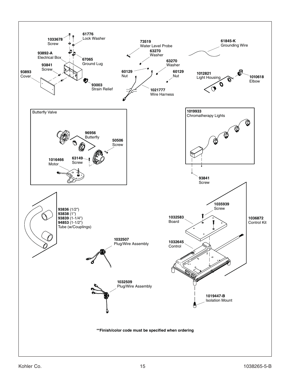 Kohler Bath With Airjets K-1375 User Manual | Page 15 / 48