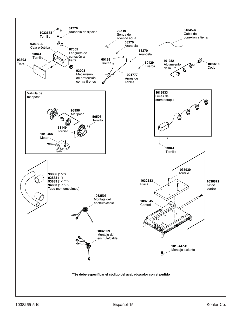 Kohler Bath With Airjets K-1375 User Manual | Page 46 / 48