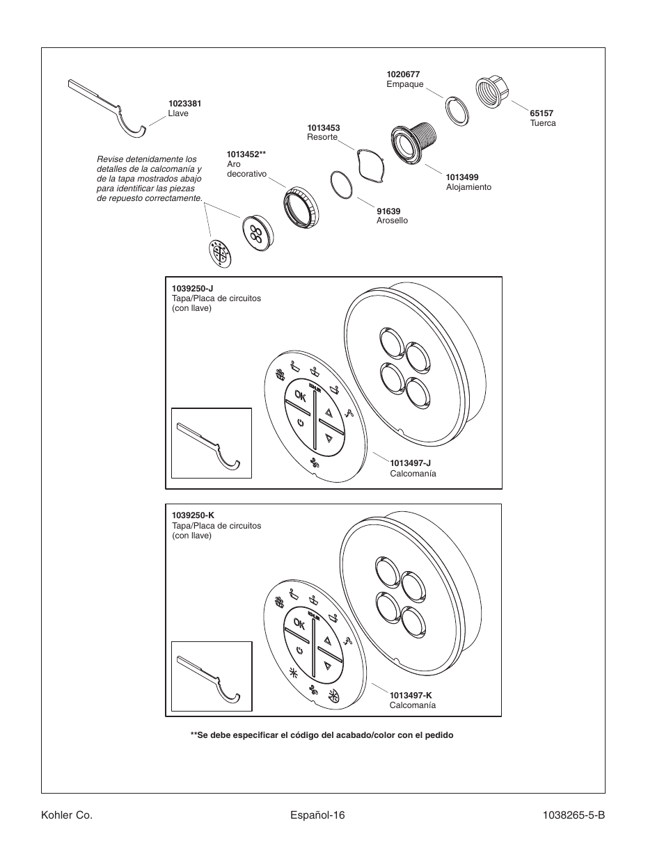 Kohler Bath With Airjets K-1375 User Manual | Page 47 / 48
