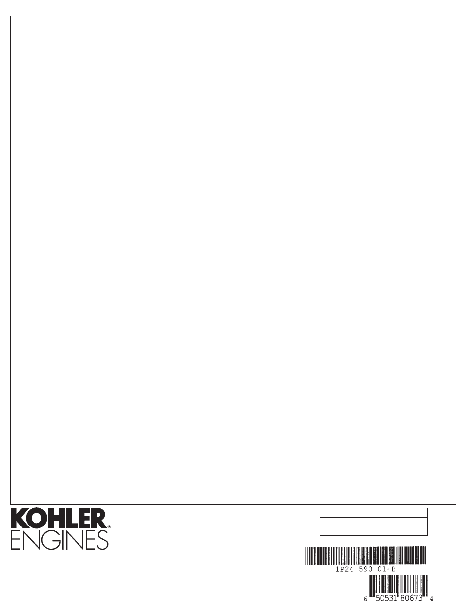 Kohler Command CH620 User Manual | Page 20 / 20