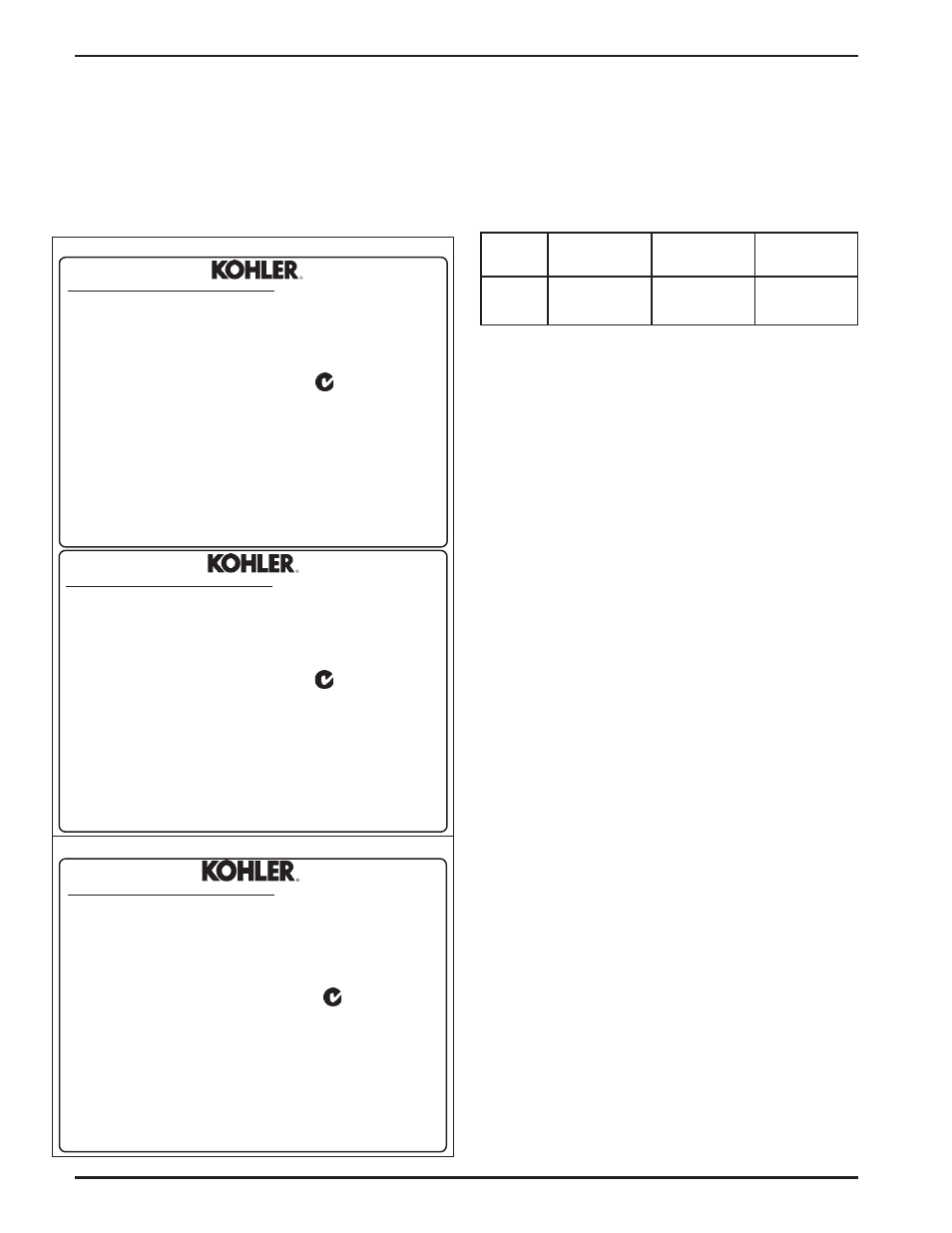 Engine identification numbers, Model designation, Operating instructions | Kohler Command CH620 User Manual | Page 6 / 20