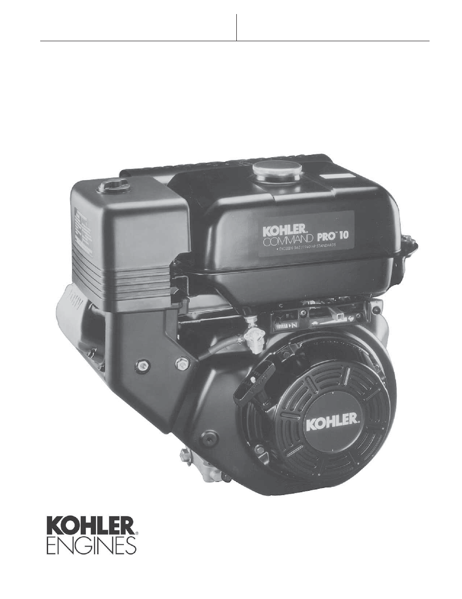 Kohler COMMAND PRO CS8.5 User Manual | 20 pages