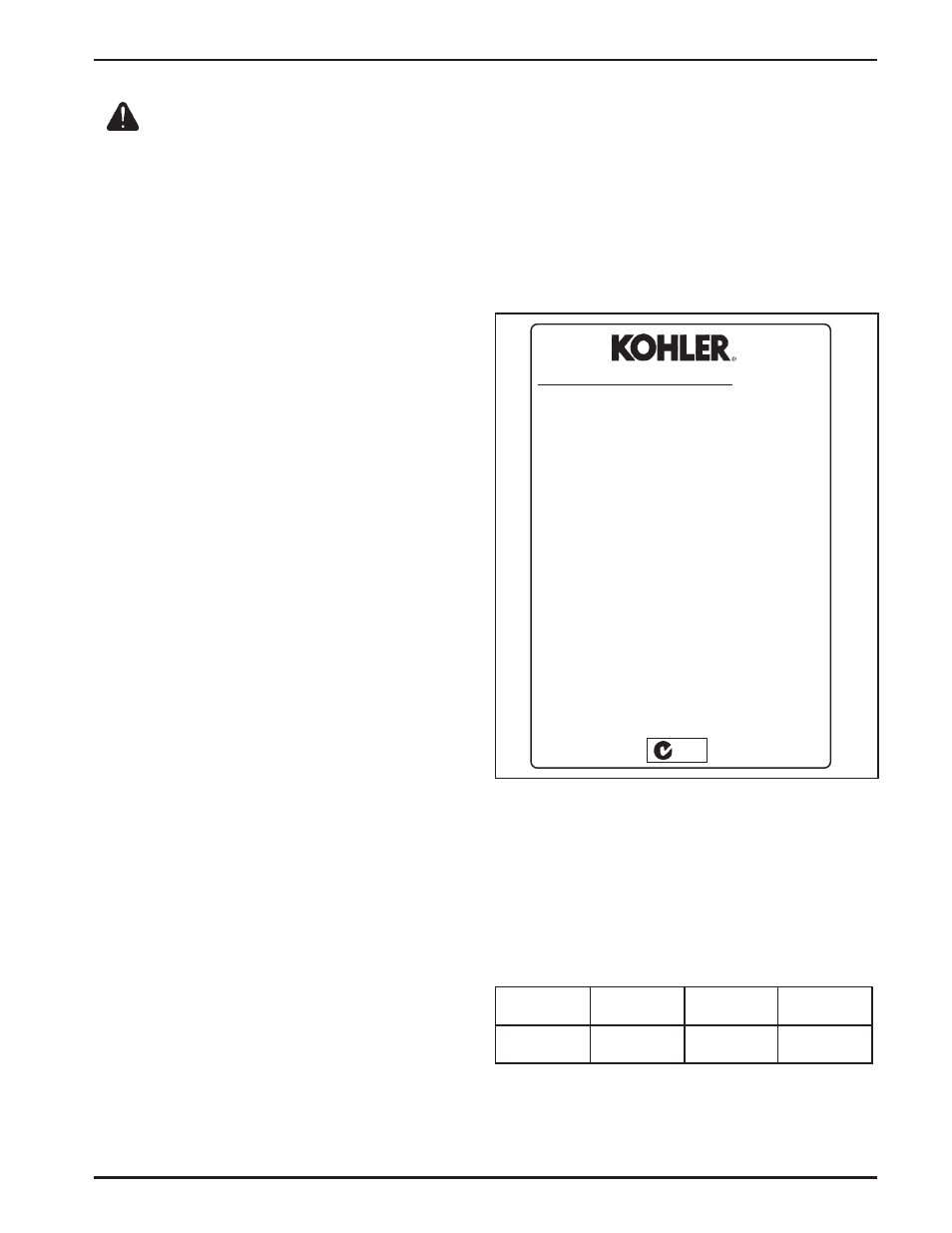 Kohler COMMAND PRO CS8.5 User Manual | Page 5 / 20