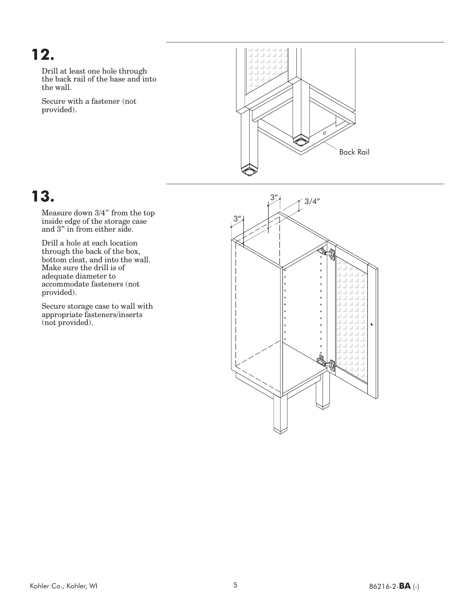 Kohler Tellieur 86216 2 BA User Manual | Page 5 / 8