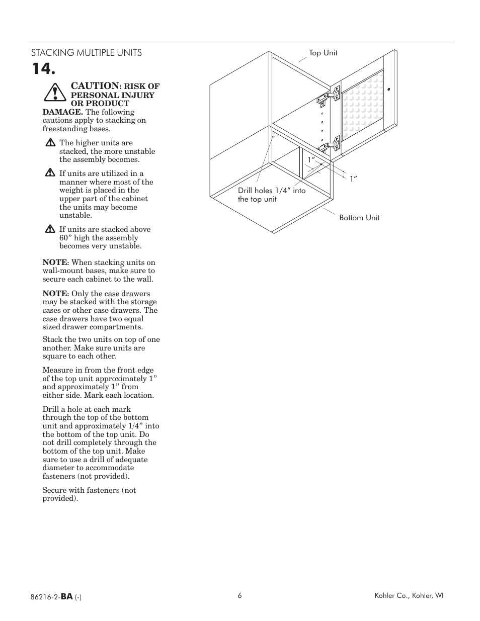 Kohler Tellieur 86216 2 BA User Manual | Page 6 / 8