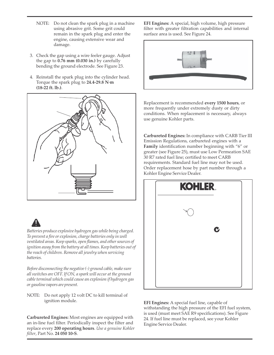 Kohler Aegis LH640 User Manual | Page 15 / 20