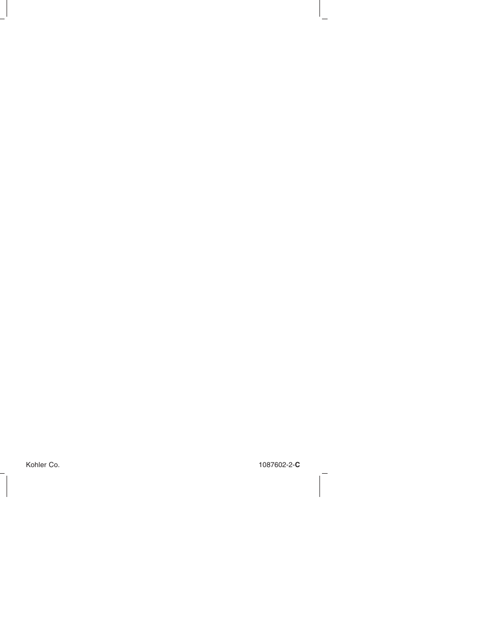 Kohler K-3564 User Manual | Page 19 / 20