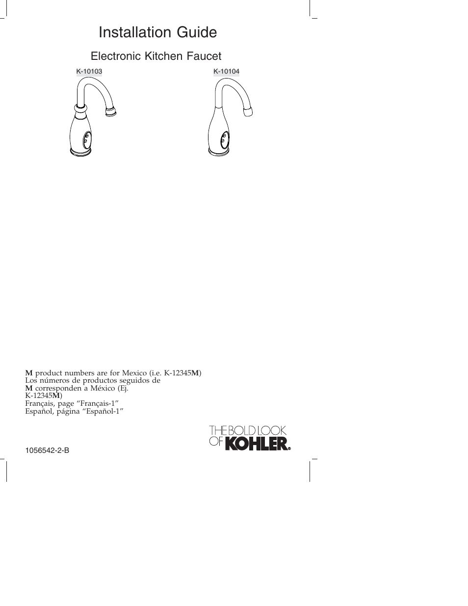 Kohler K-10103 User Manual | 44 pages