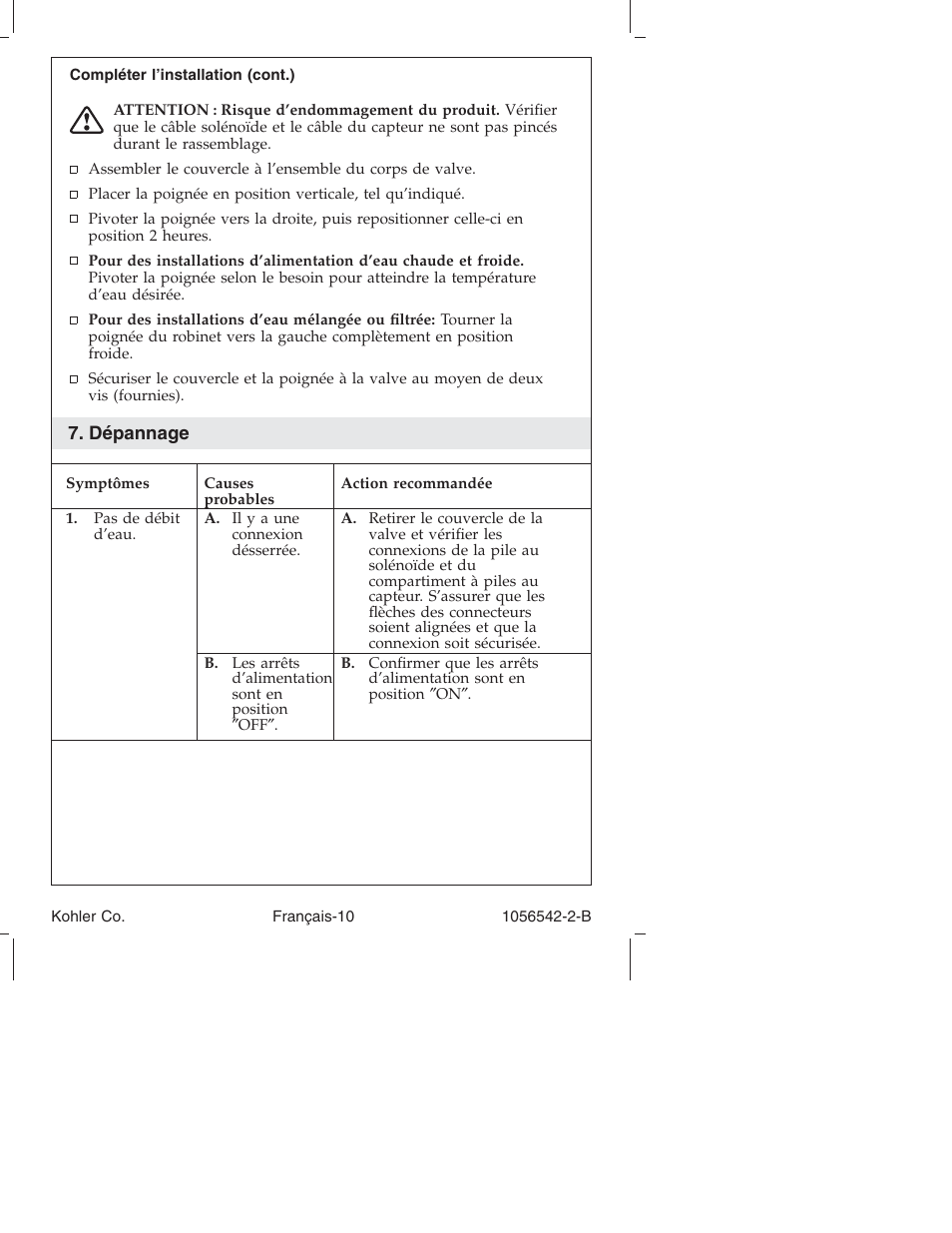 Kohler K-10103 User Manual | Page 23 / 44