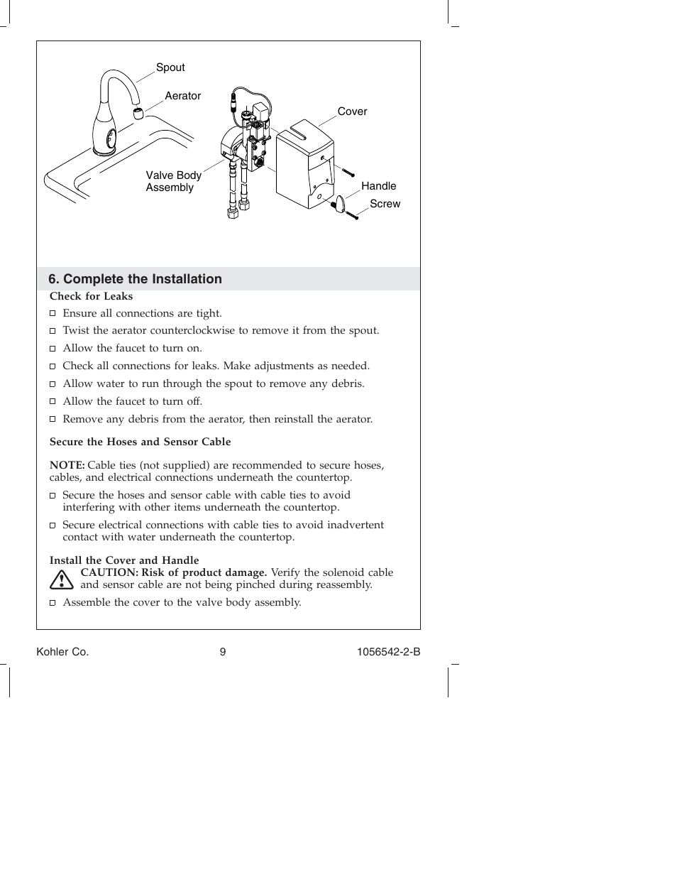 Kohler K-10103 User Manual | Page 9 / 44