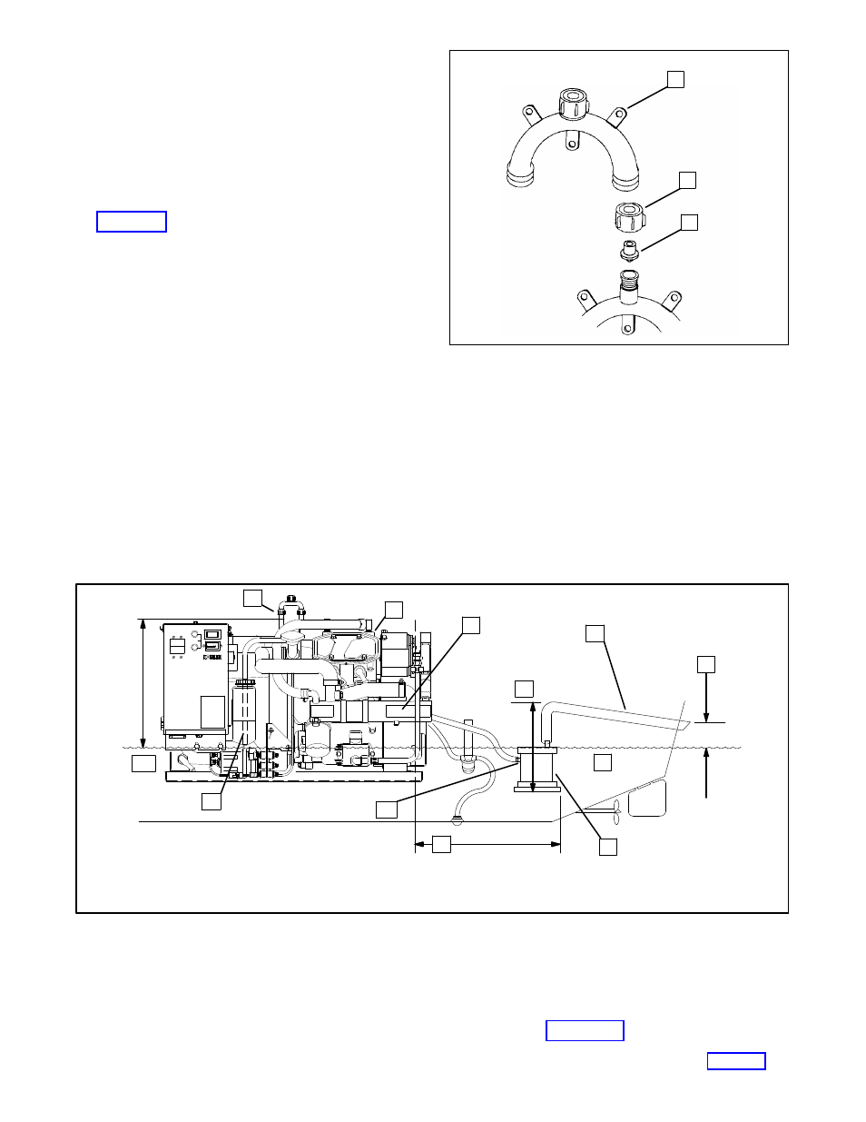 Installation, Above waterline, Mid/below waterline | Kohler 3.5CFZ User Manual | Page 73 / 81
