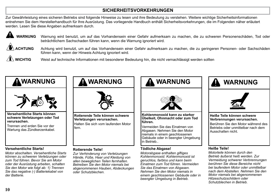 Warnung | Kohler KDW1003 User Manual | Page 10 / 152