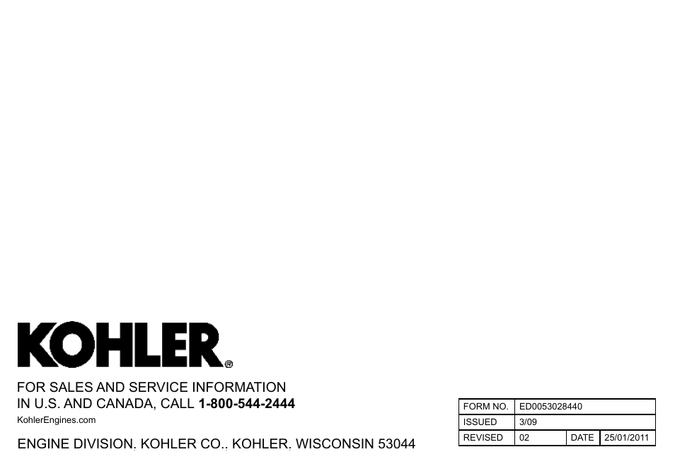 Kohler KDW1003 User Manual | Page 152 / 152