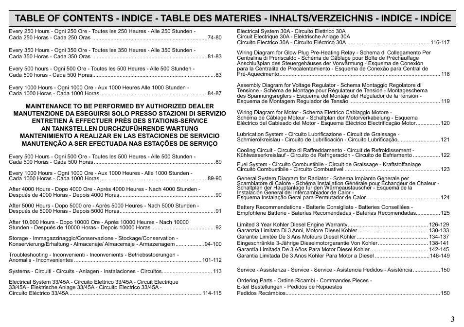 Kohler KDW1003 User Manual | Page 3 / 152