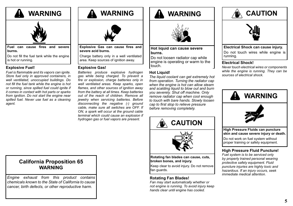 Caution, Warning, California proposition 65 | Kohler KDW1003 User Manual | Page 5 / 152