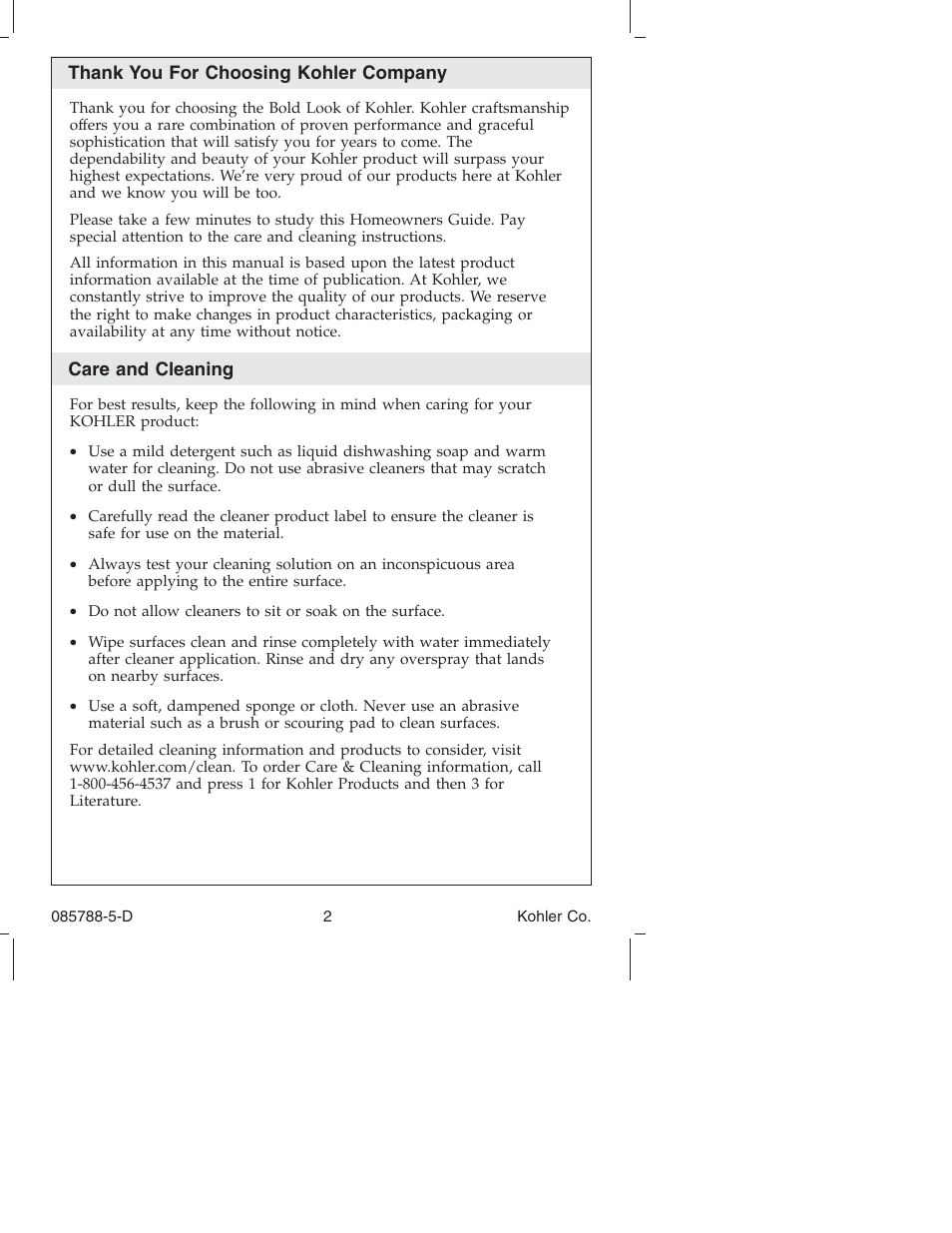 Kohler Touchless Urinal K4915 User Manual | Page 2 / 40