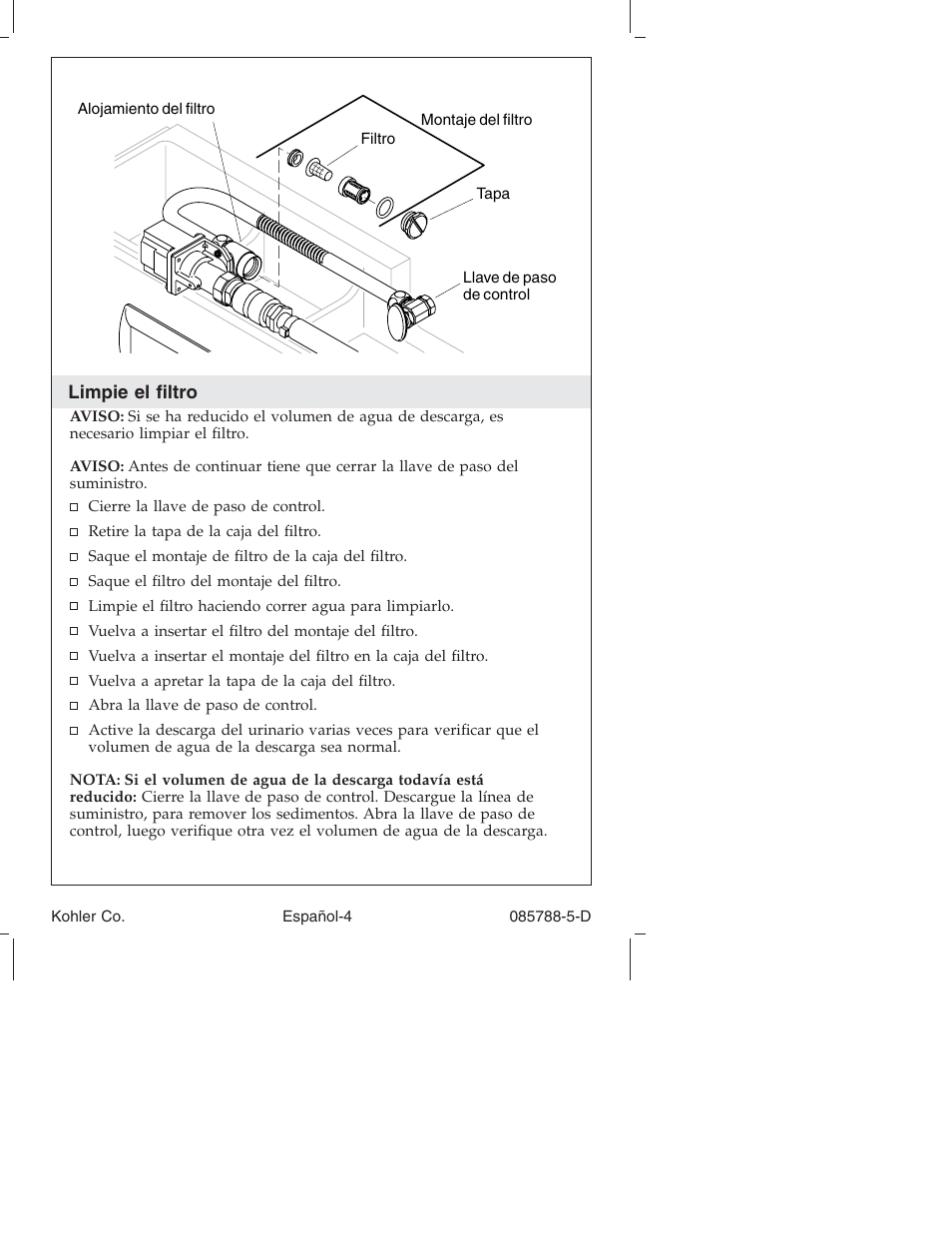 Kohler Touchless Urinal K4915 User Manual | Page 27 / 40