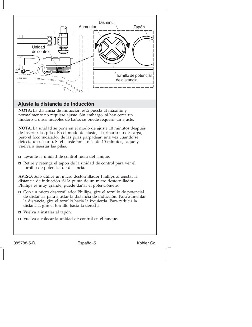 Kohler Touchless Urinal K4915 User Manual | Page 28 / 40