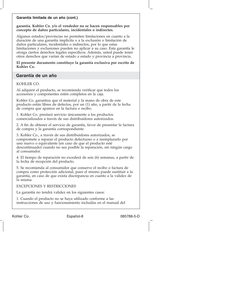 Kohler Touchless Urinal K4915 User Manual | Page 31 / 40