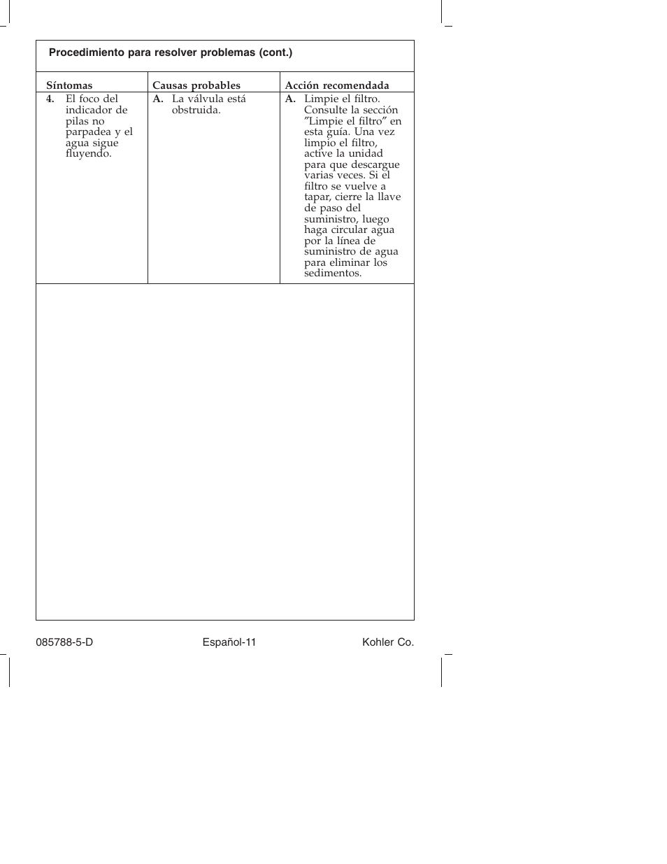 Kohler Touchless Urinal K4915 User Manual | Page 34 / 40