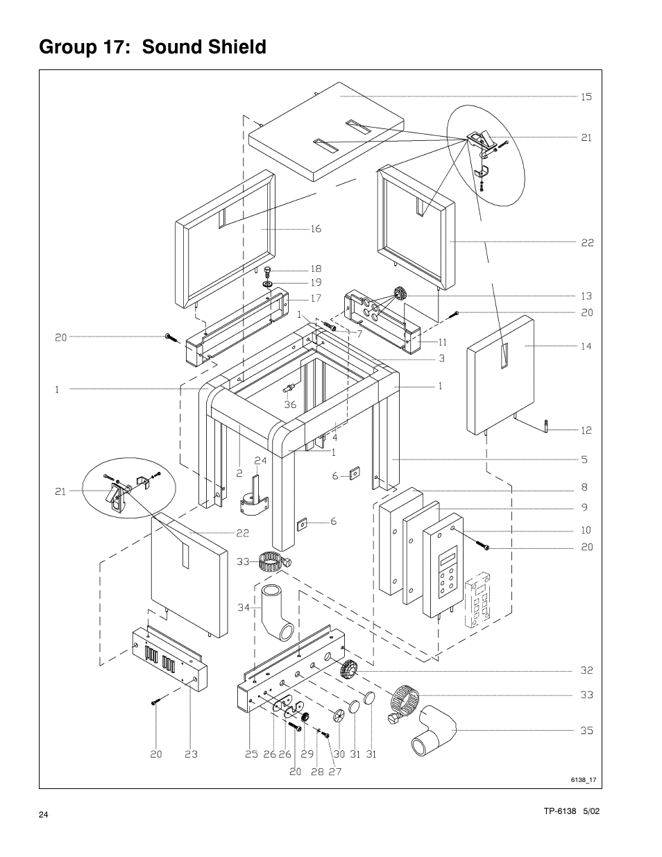 Group 17: sound shield | Kohler 4EOZ User Manual | Page 26 / 44