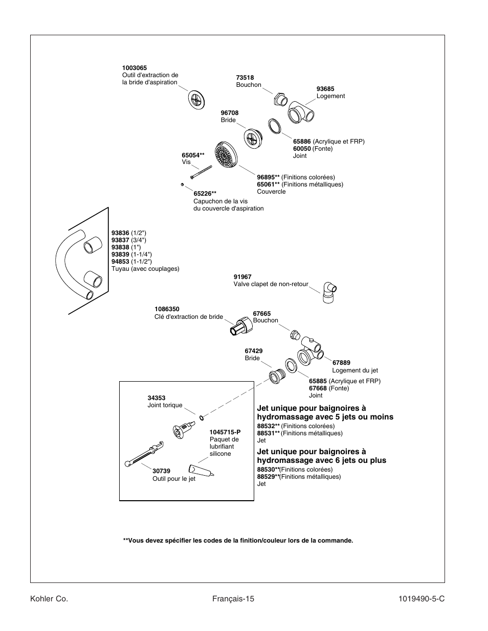 Kohler Bath Whirlpool K-812-N1 User Manual | Page 33 / 56