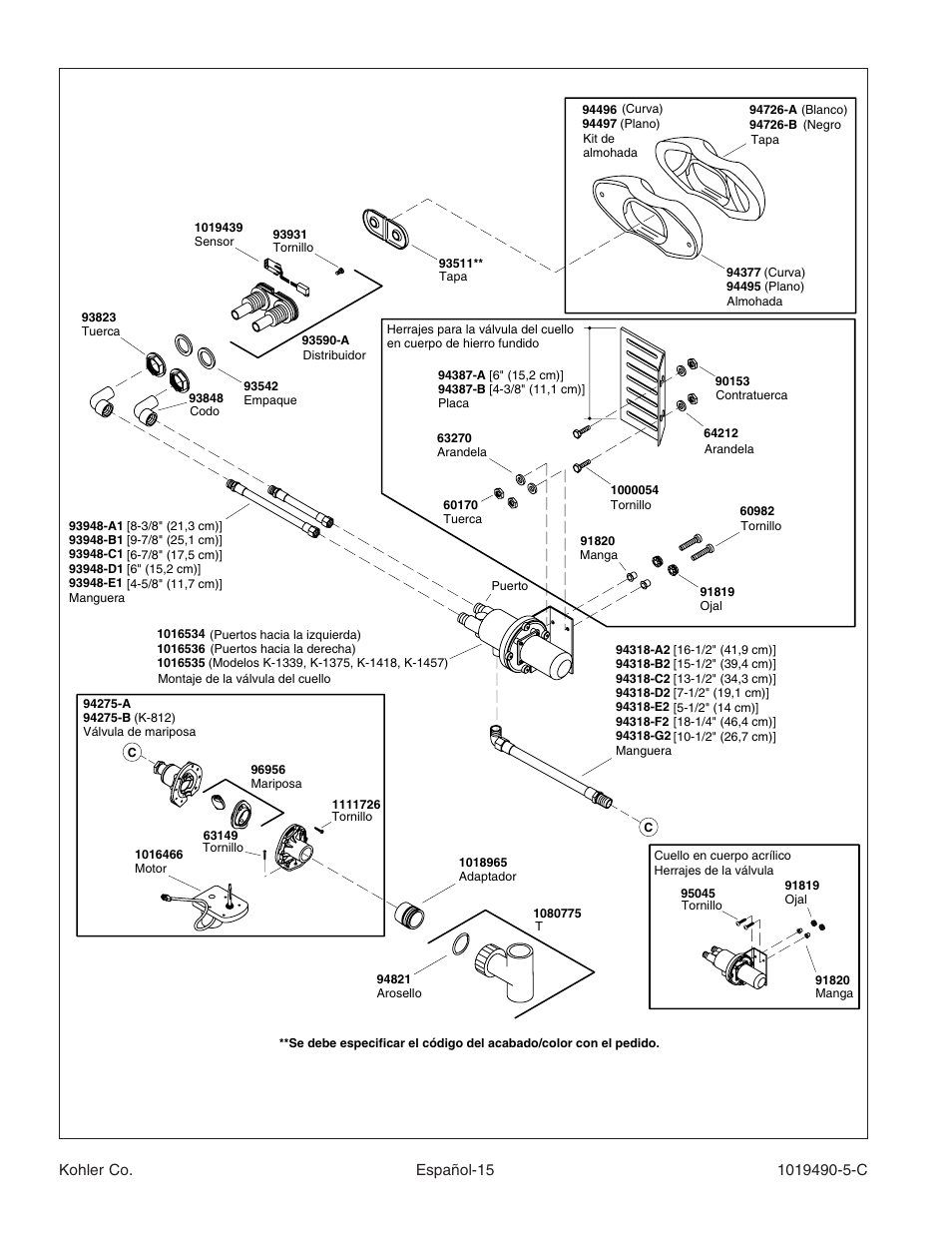 Kohler Bath Whirlpool K-812-N1 User Manual | Page 51 / 56