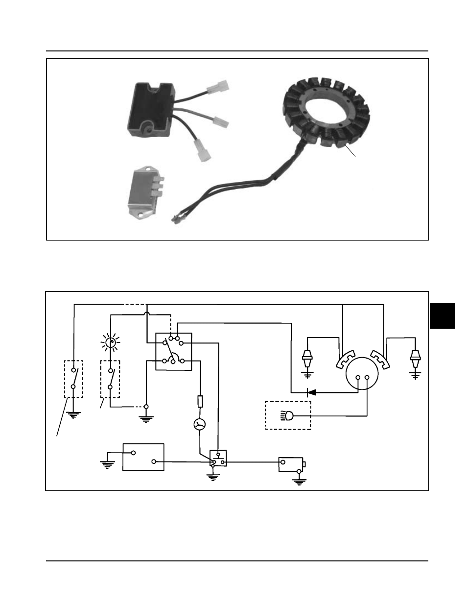 3 amp unregulated charging system | Kohler COMMAND CH18-745 User Manual | Page 132 / 218