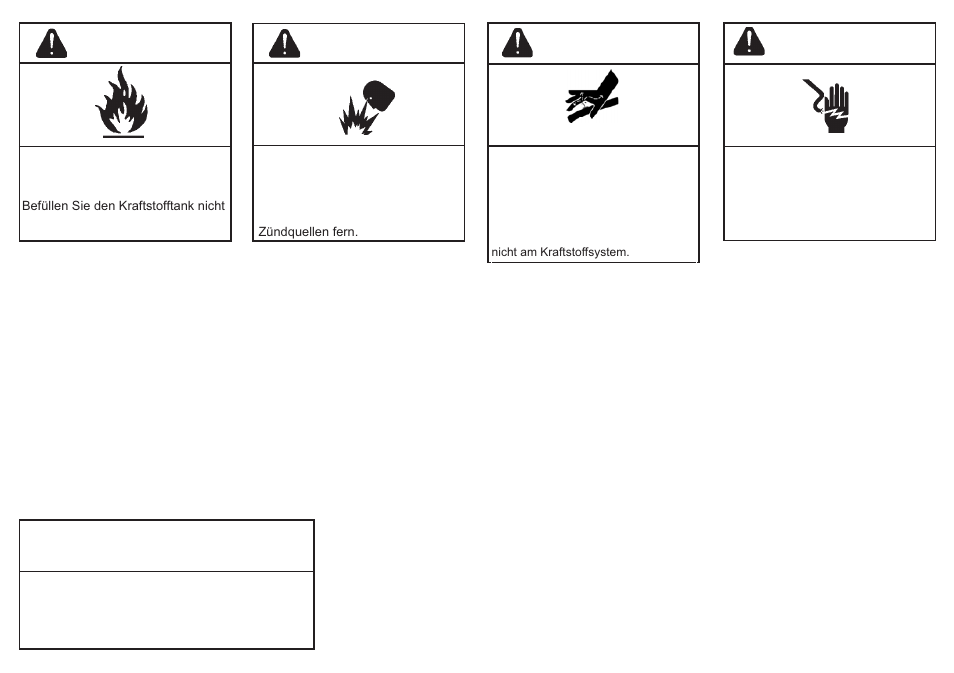 Achtung, Warnung | Kohler KD625-2 User Manual | Page 11 / 136