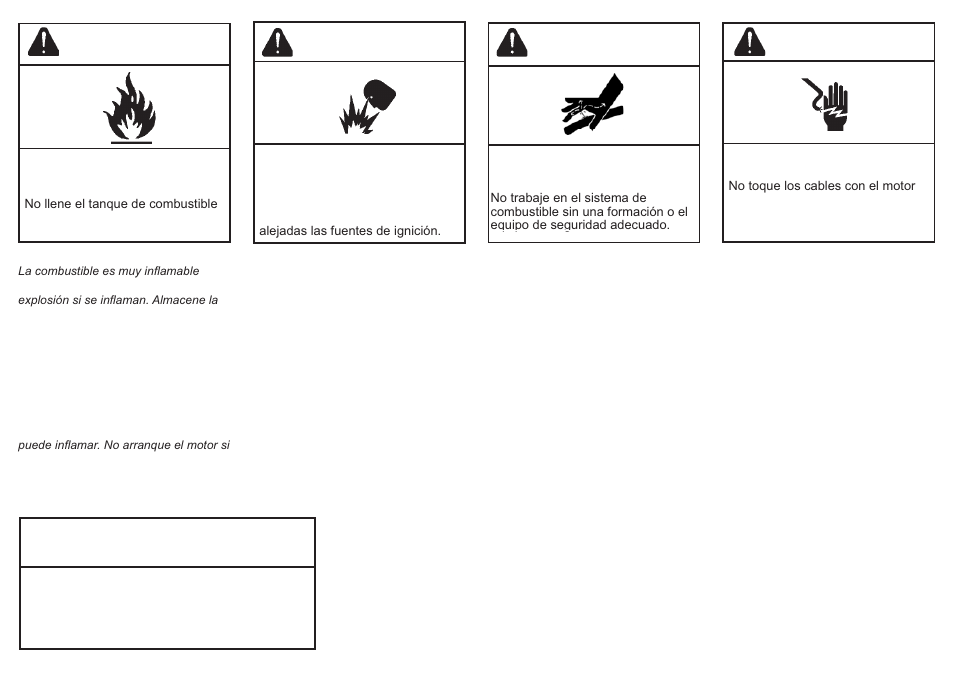 Precaución, Advertencia | Kohler KD625-2 User Manual | Page 13 / 136