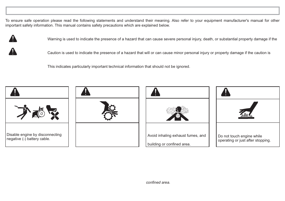 Warning | Kohler KD625-2 User Manual | Page 4 / 136