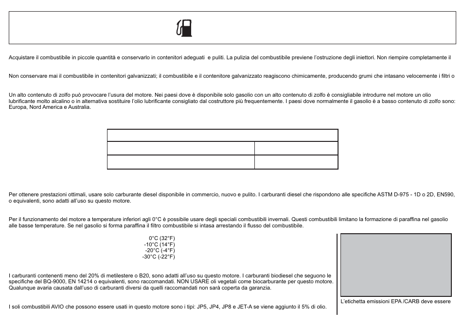 Combustibile | Kohler KD625-2 User Manual | Page 43 / 136