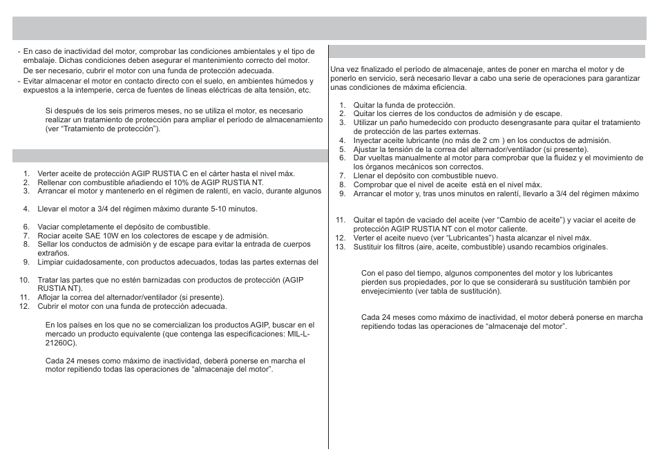 Almacenaje del motor | Kohler KD625-2 User Manual | Page 87 / 136